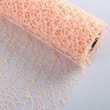 Maxbell Jacquard Net Mesh Flower Wrapping Paper for Valentine's Day Wedding Birthday Champagne