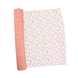 Maxbell Jacquard Net Mesh Flower Wrapping Paper for Valentine's Day Wedding Birthday Champagne