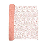 Maxbell Jacquard Net Mesh Flower Wrapping Paper for Valentine's Day Wedding Birthday Champagne