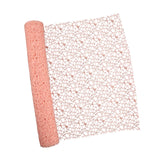Maxbell Jacquard Net Mesh Flower Wrapping Paper for Valentine's Day Wedding Birthday Champagne