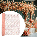 Maxbell Jacquard Net Mesh Flower Wrapping Paper for Valentine's Day Wedding Birthday Champagne