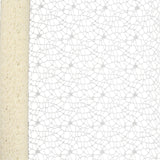 Maxbell Jacquard Net Mesh Flower Wrapping Paper for Valentine's Day Wedding Birthday Milky White