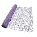 Maxbell Jacquard Net Mesh Flower Wrapping Paper for Valentine's Day Wedding Birthday Light Purple