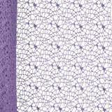 Maxbell Jacquard Net Mesh Flower Wrapping Paper for Valentine's Day Wedding Birthday Light Purple