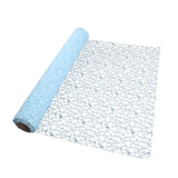 Maxbell Jacquard Net Mesh Flower Wrapping Paper for Valentine's Day Wedding Birthday Light Blue