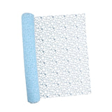 Maxbell Jacquard Net Mesh Flower Wrapping Paper for Valentine's Day Wedding Birthday Light Blue