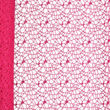 Maxbell Jacquard Net Mesh Flower Wrapping Paper for Valentine's Day Wedding Birthday Rose Red