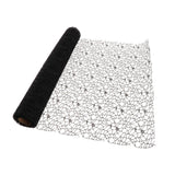 Maxbell Jacquard Net Mesh Flower Wrapping Paper for Valentine's Day Wedding Birthday Black
