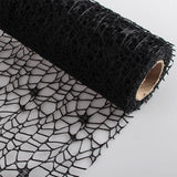 Maxbell Jacquard Net Mesh Flower Wrapping Paper for Valentine's Day Wedding Birthday Black