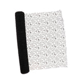 Maxbell Jacquard Net Mesh Flower Wrapping Paper for Valentine's Day Wedding Birthday Black