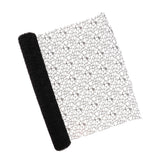 Maxbell Jacquard Net Mesh Flower Wrapping Paper for Valentine's Day Wedding Birthday Black