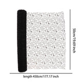 Maxbell Jacquard Net Mesh Flower Wrapping Paper for Valentine's Day Wedding Birthday Black