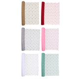 Maxbell Jacquard Net Mesh Ornament Floral Wrapper for Valentine's Day Gifts Birthday Coffee Color