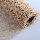 Maxbell Jacquard Net Mesh Ornament Floral Wrapper for Valentine's Day Gifts Birthday Coffee Color
