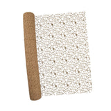 Maxbell Jacquard Net Mesh Ornament Floral Wrapper for Valentine's Day Gifts Birthday Coffee Color