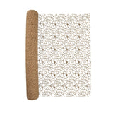 Maxbell Jacquard Net Mesh Ornament Floral Wrapper for Valentine's Day Gifts Birthday Coffee Color