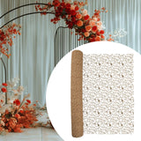 Maxbell Jacquard Net Mesh Ornament Floral Wrapper for Valentine's Day Gifts Birthday Coffee Color