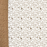 Maxbell Jacquard Net Mesh Ornament Floral Wrapper for Valentine's Day Gifts Birthday Coffee Color