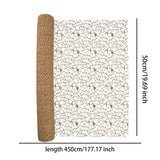 Maxbell Jacquard Net Mesh Ornament Floral Wrapper for Valentine's Day Gifts Birthday Coffee Color