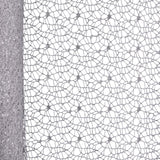 Maxbell Jacquard Net Mesh Ornament Floral Wrapper for Valentine's Day Gifts Birthday Gray