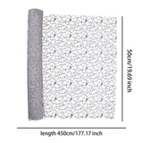 Maxbell Jacquard Net Mesh Ornament Floral Wrapper for Valentine's Day Gifts Birthday Gray