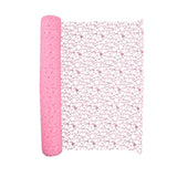 Maxbell Jacquard Net Mesh Ornament Floral Wrapper for Valentine's Day Gifts Birthday Pink