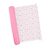 Maxbell Jacquard Net Mesh Ornament Floral Wrapper for Valentine's Day Gifts Birthday Pink