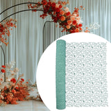 Maxbell Jacquard Net Mesh Ornament Floral Wrapper for Valentine's Day Gifts Birthday Green