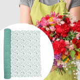 Maxbell Jacquard Net Mesh Ornament Floral Wrapper for Valentine's Day Gifts Birthday Green