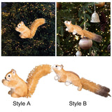 Christmas Squirrel Decor Lightweight Adorable Collection Tabletop Decoration 5cmx10cm