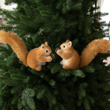 Christmas Squirrel Decor Lightweight Adorable Collection Tabletop Decoration 5cmx10cm