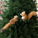 Christmas Squirrel Decor Lightweight Adorable Collection Tabletop Decoration 5cmx10cm