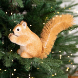 Christmas Squirrel Decor Lightweight Adorable Collection Tabletop Decoration 5cmx10cm