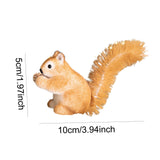 Christmas Squirrel Decor Lightweight Adorable Collection Tabletop Decoration 5cmx10cm