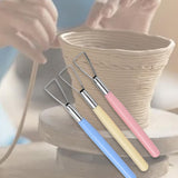 3 Pieces Pottery Sculpting Tools Pottery Carving Tools for Engraving