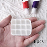 6Pcs Paint Tray Palette DIY for Acrylic Painting Watercolor Palette Beginner No Tin Box