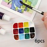 6Pcs Paint Tray Palette DIY for Acrylic Painting Watercolor Palette Beginner No Tin Box