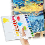 25 Grids Watercolor Palette Hobbyist Professional Flip Foldable Paint Pallet