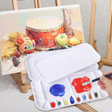 Maxbell Empty Watercolor Palette Paint Case 18 Wells Beginner Portable Paint Palette