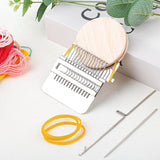 Darning Loom Wooden Creative Speedweve Mending Loom for Socks Scarves Adults