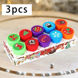 30 Pieces Christmas Stamps DIY Craft for Drawing Photo Album Carnival Prizes Style A