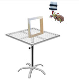Maxbell Rotating Paint Rack Stable Paint Stand for Express Packaging Product Display Square 500mmx500mm