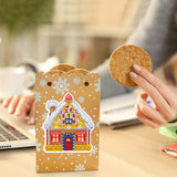 Maxbell 8 Pieces Christmas Gift Bags Reusable Christmas Sacks Festival Goodie Bag Style A