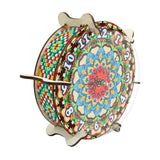 5D Diamond Craft Clock Mandala Floral Clock Tabletop Clock for Bedroom Decor Style B