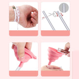 Maxbell Glitter Bracelet Making Handmade Girls Bracelet Making Set for Birthday Gift