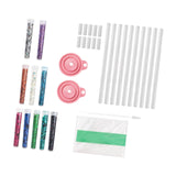 Maxbell Glitter Bracelet Making Handmade Girls Bracelet Making Set for Birthday Gift