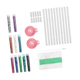 Maxbell Glitter Bracelet Making Handmade Girls Bracelet Making Set for Birthday Gift