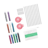 Maxbell Glitter Bracelet Making Handmade Girls Bracelet Making Set for Birthday Gift