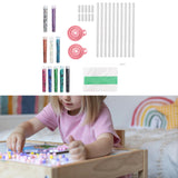 Maxbell Glitter Bracelet Making Handmade Girls Bracelet Making Set for Birthday Gift