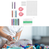 Maxbell Glitter Bracelet Making Handmade Girls Bracelet Making Set for Birthday Gift